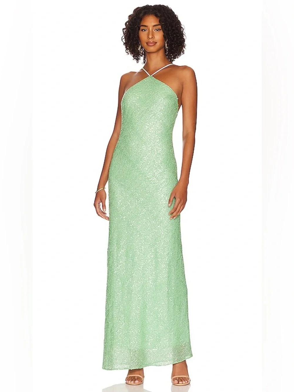 Amanda Uprichard x REVOLVE Riesling Sequin Gown in Mint Small - Picture 3 of 12